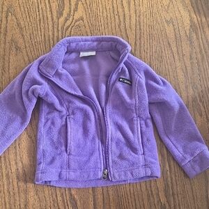 Kids Columbia Lavender Full-Zip Fleece Jacket